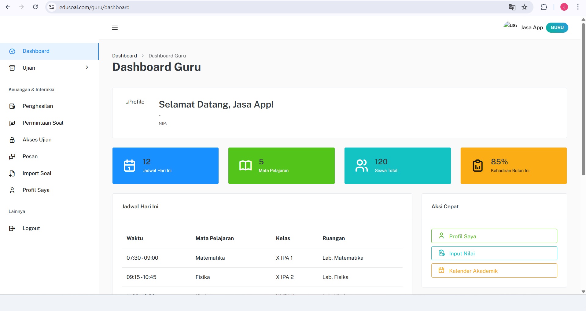 Email verifikasi EduSoal
